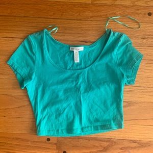 Teal Crop Top